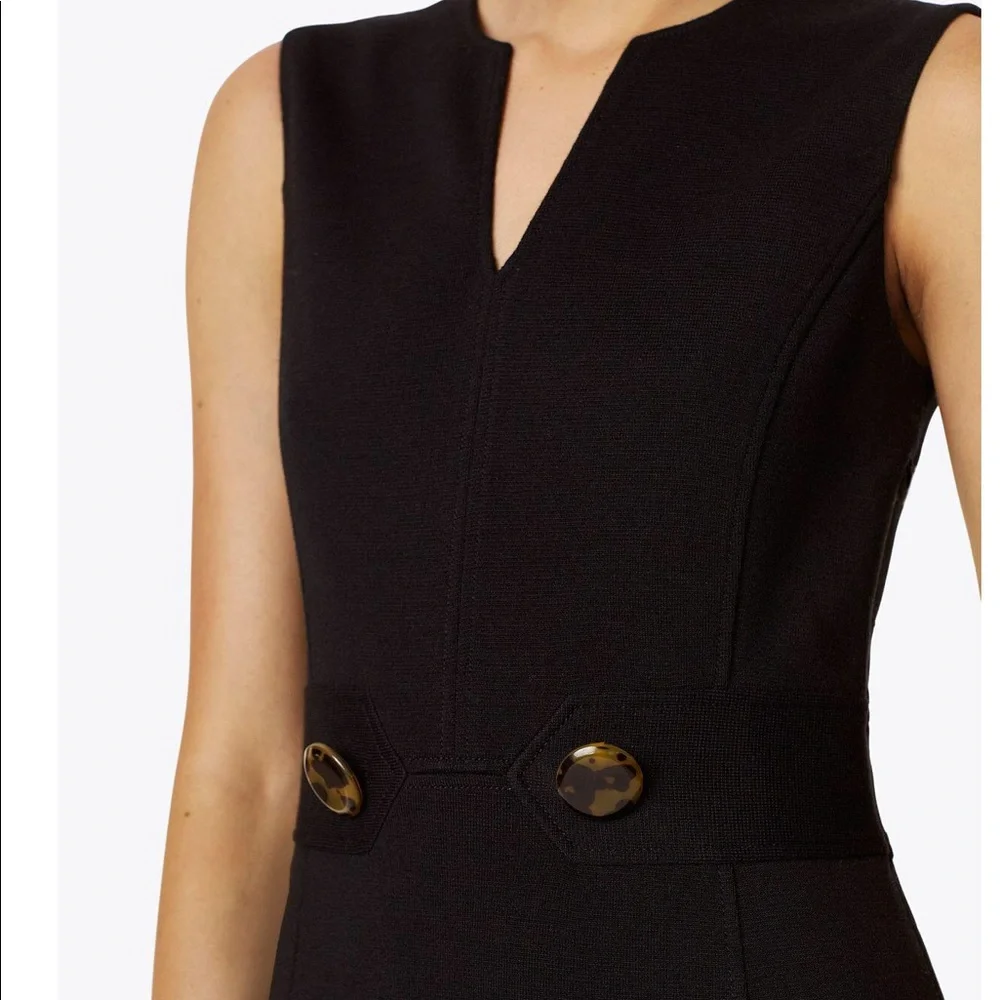 NWT $398 Tory Burch Wool Briana Dress in Black